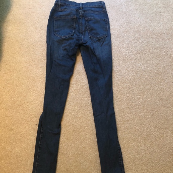Fashion Nova - Medium Blue Tipped Jeans - Picture 2 of 2